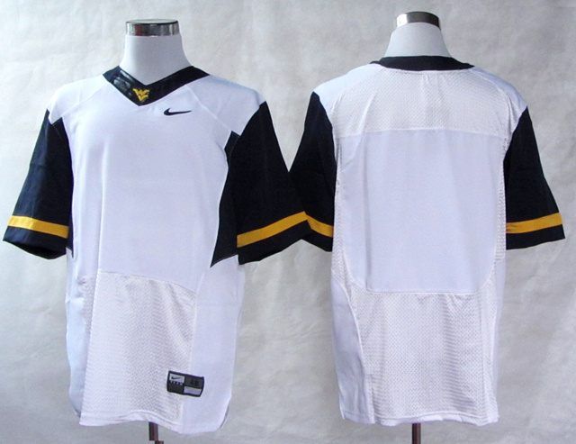 West Virginia Mountaineers Blank White Jerseys - Click Image to Close