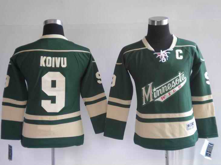 Wild 9 Koivu green Youth Jersey - Click Image to Close