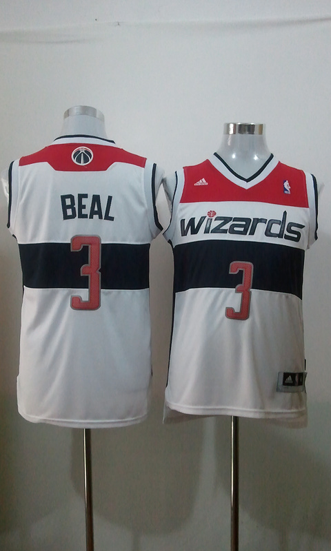 Wizards 3 Beal White Swingman Revolution 30 Jerseys - Click Image to Close