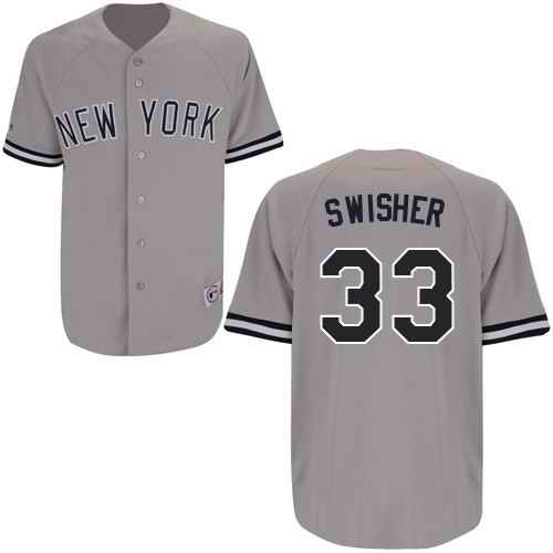 Yankees 33 SWISHER gray Kids Jersey