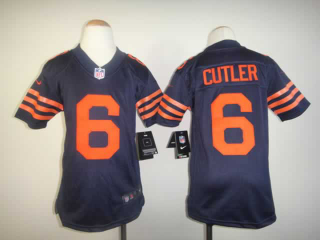 Youth Nike Bears 6 CUTLER Blue Orange number Game Jerseys Youth Nike Bears 6 CUTLER Blue Orange number Game Jerseys