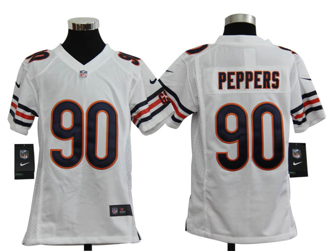 Youth Nike Bears 90 Peppers White Game Jerseys Youth Nike Bears 90 Peppers White Game Jerseys