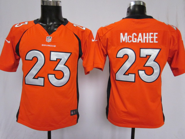Youth Nike Broncos 23 Mcgahee Orange Game Jerseys