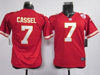 Youth Nike Chiefs 7 Cassel Red Game Jerseys