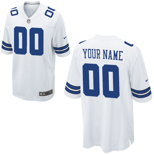 Youth Nike Dallas Cowboys Customized Game White Jersey