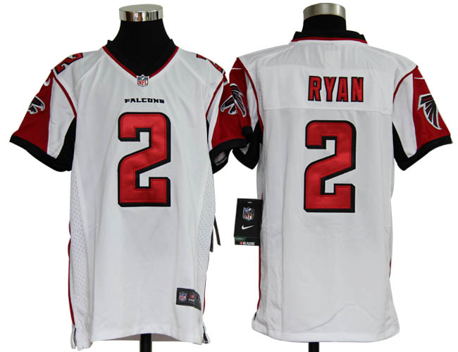 Youth Nike Falcons RYAN 2 white Jerseys