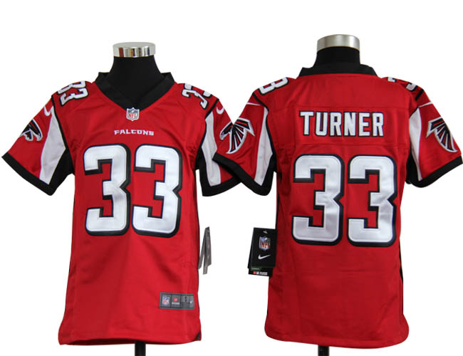 Youth Nike Falcons TURNER 33 red Jerseys