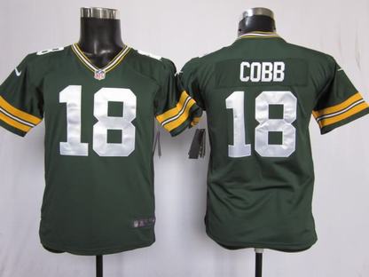 Youth Nike Packers 18 Cobb Green Game Jerseys