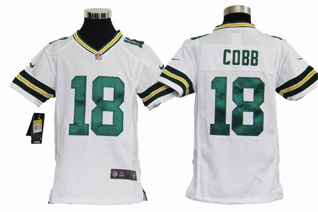 Youth Nike Packers 18 Cobb White Game Jerseys - Click Image to Close