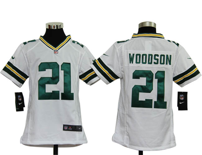 Youth Nike Packers 21 Woodson white Jerseys Youth Nike Packers 21 Woodson white Jerseys