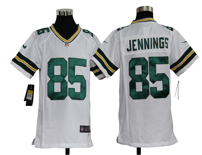 Youth Nike Packers 85 Jennings white Jerseys Youth Nike Packers 85 Jennings white Jerseys