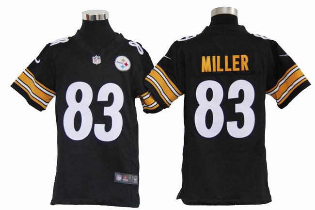 Youth Nike Steelers miller 83 Black erseys