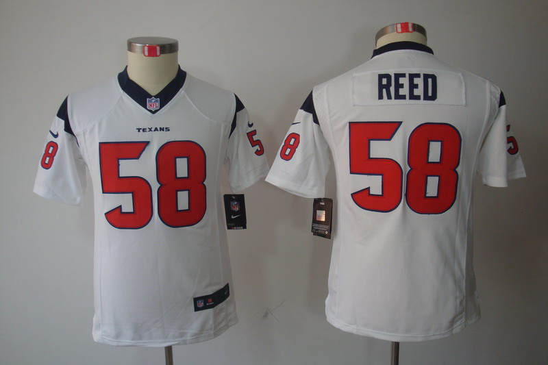 Youth Nike Texans 58 Reed White Game Jerseys