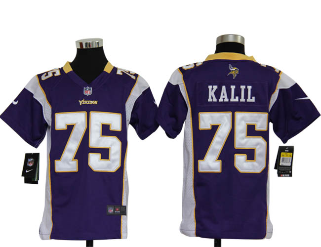 Youth Nike Vikings KALIL 75 purple Jerseys