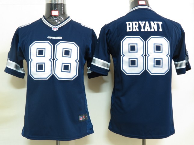 Youth Nike cowboys 88 Bryant Blue Jersey