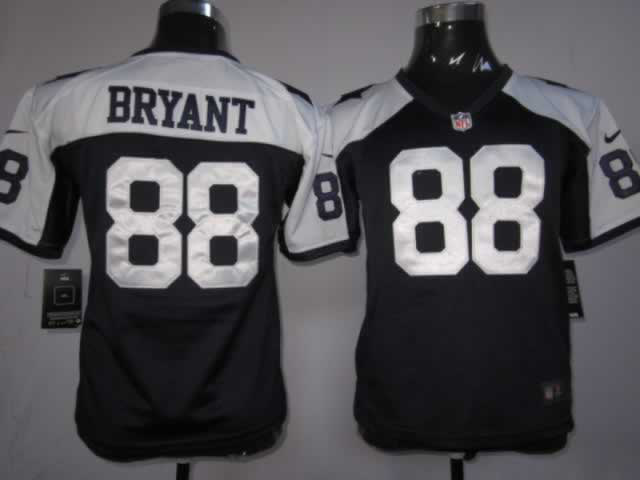 Youth Nike cowboys 88 Bryant Blue Thanksgiving Jersey