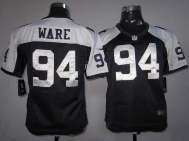 Youth Nike cowboys 94 Ware Blue Thanksgiving Jersey