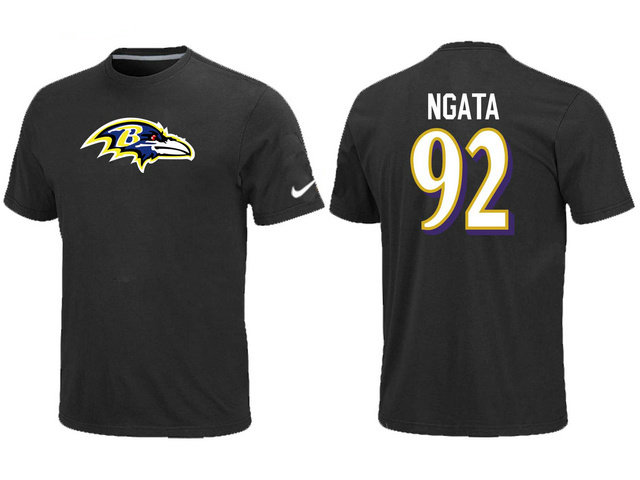 nike Baltimore Ravens 92 NGATA Name & Number T-Shirt