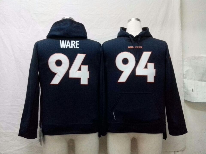 Nike Cowboys 94 Ware Blue Hooded Youth Jerseys