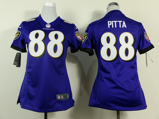 Nike Ravens 88 Pitta Purple Women Game Jerseys
