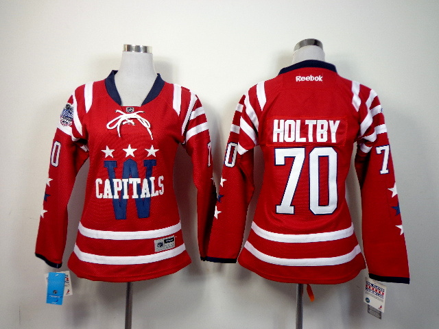Capitals 70 Holtby Red Women Jersey - Click Image to Close