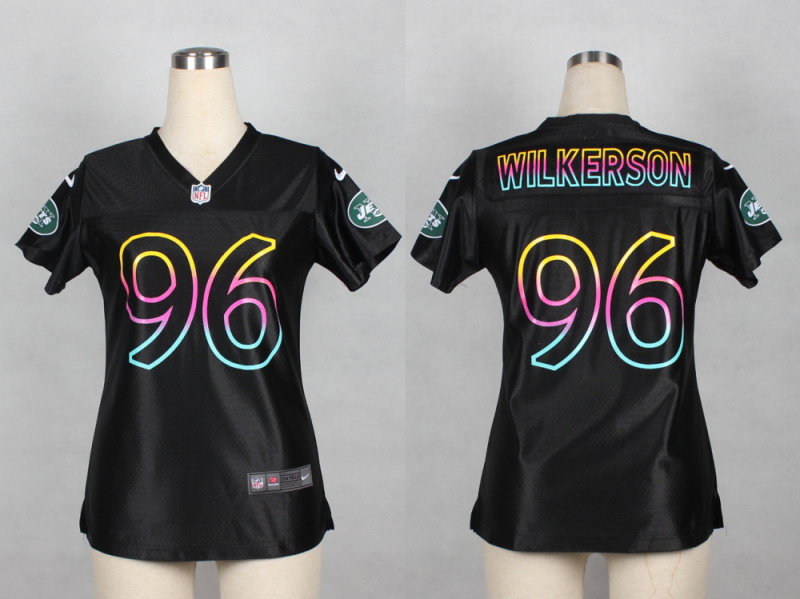 Nike Jets 96 Wilkerson Black Fashion Women Jerseys