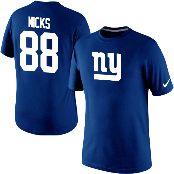 Nike Giants 88 Nick Blue Fashion T Shirts