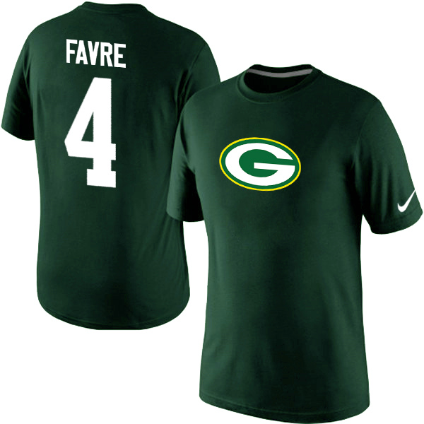 Nike Packers 4 Favre Green Fashion T Shirts
