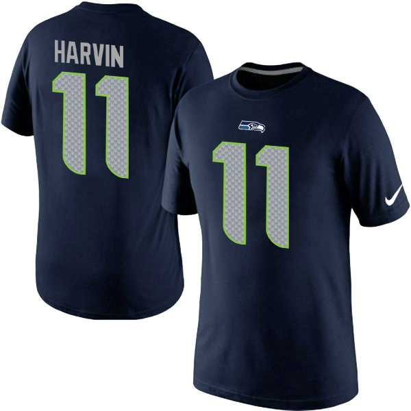 Nike Seahawks 11 Harvin Blue Elite Jerseys2