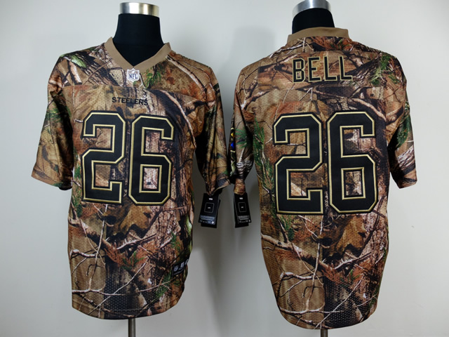 Nike Steelers 26 Bell Camo Elite Jerseys