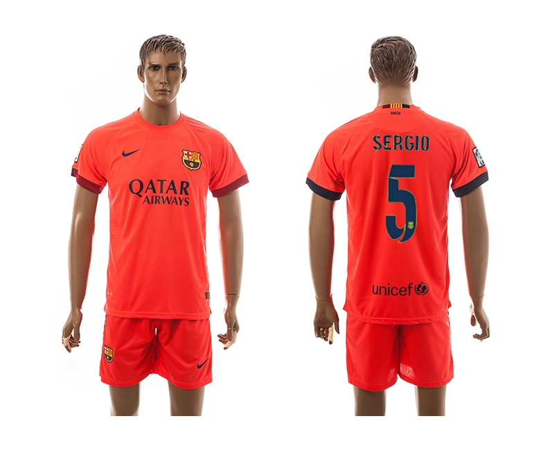 2014-15 Barcelona 5 Sergio Third Away Soccer Jersey