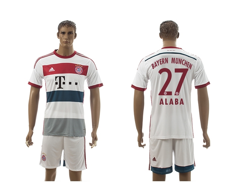 2014-15 Bayern Munchen 27 Alaba Away Soccer Jersey 2014-15 Bayern Munchen 27 Alaba Away Soccer Jersey