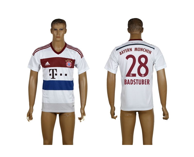 2014-15 Bayern Munchen 28 Badstuber Away Thailand Jerseys