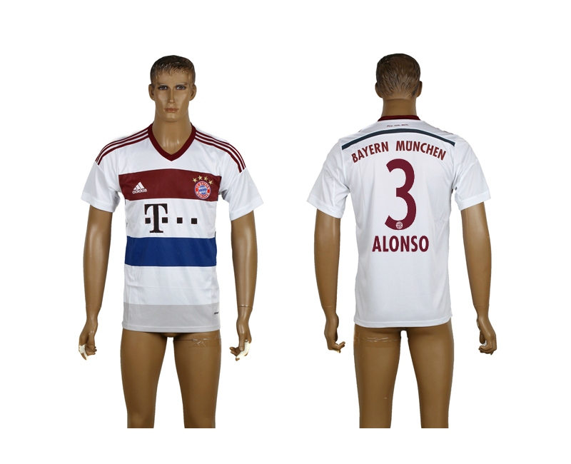 2014-15 Bayern Munchen 3 Alonso Away Thailand Jerseys