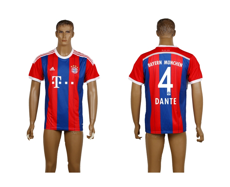 2014-15 Bayern Munchen 4 Dante Home Thailand Jerseys