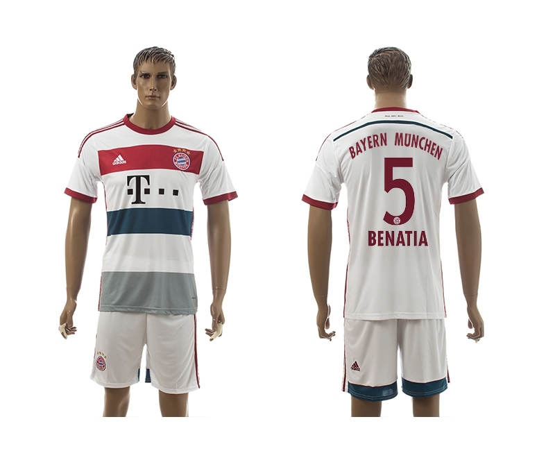 2014-15 Bayern Munchen 5 Benatia Away Soccer Jersey
