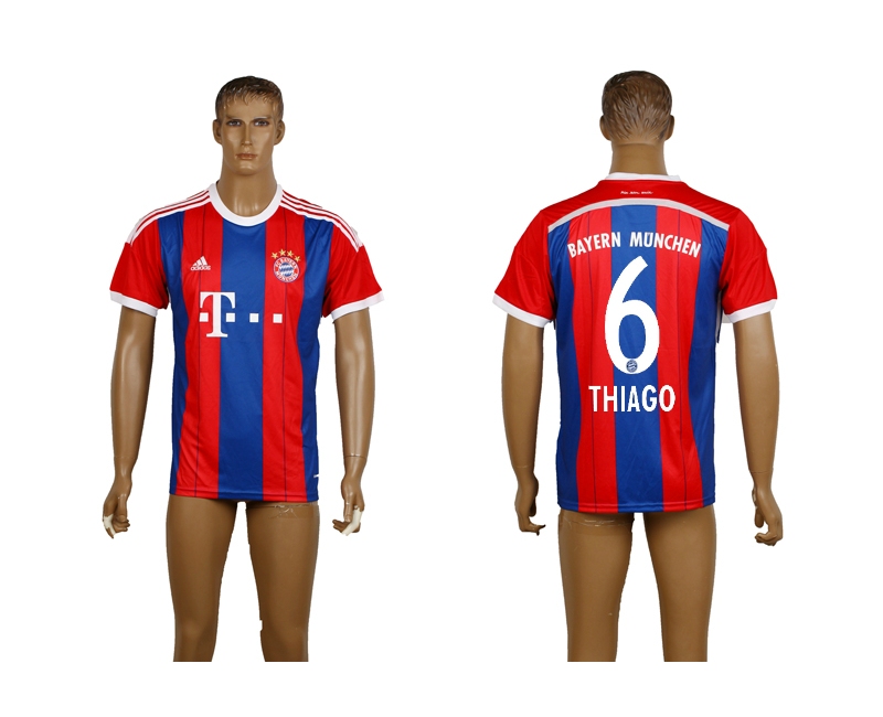 2014-15 Bayern Munchen 6 Thiago Home Thailand Jerseys