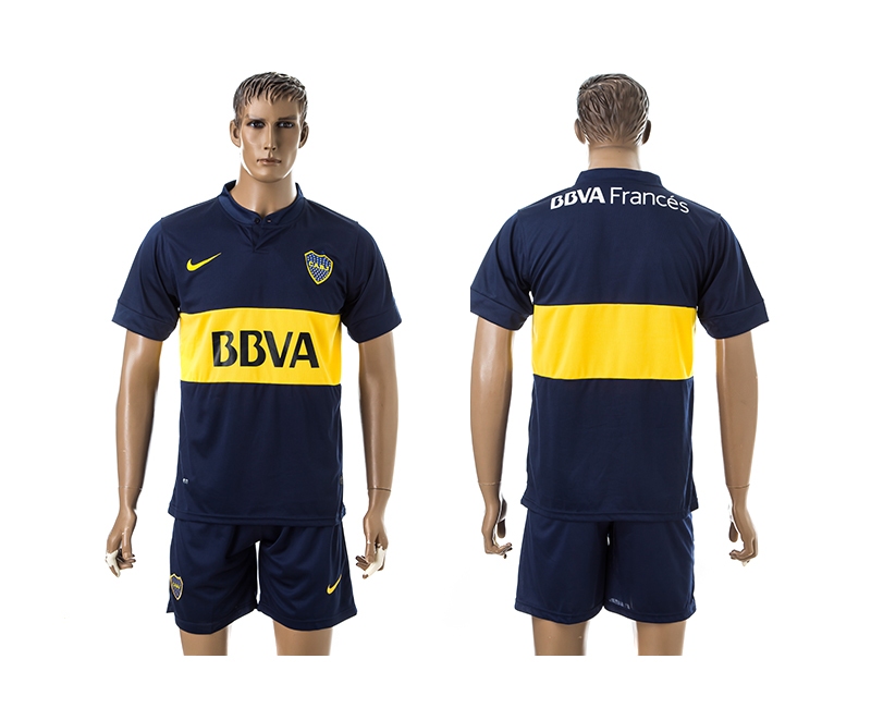 2014-15 Boca Juniors Home Soccer Jersey