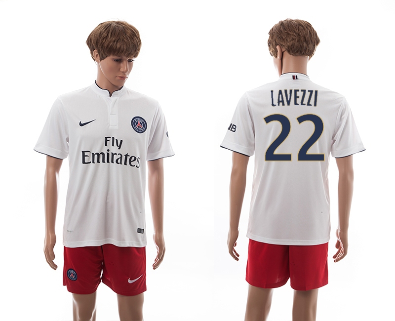 2014-15 Paris Saint Germain 22 Lavezzi Away Soccer Jersey