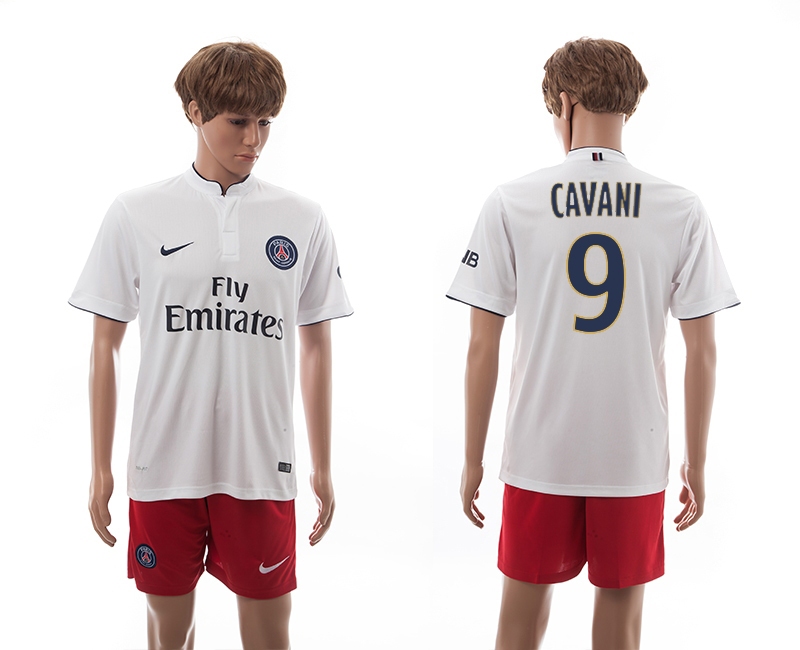 2014-15 Paris Saint Germain 9 Cavani Away Soccer Jersey