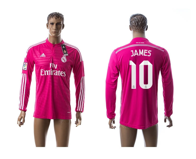2014-15 Real Madrid 10 James Away Long Sleeve Thailand Jersey 2014-15 Real Madrid 10 James Away Long Sleeve Thailand Jersey