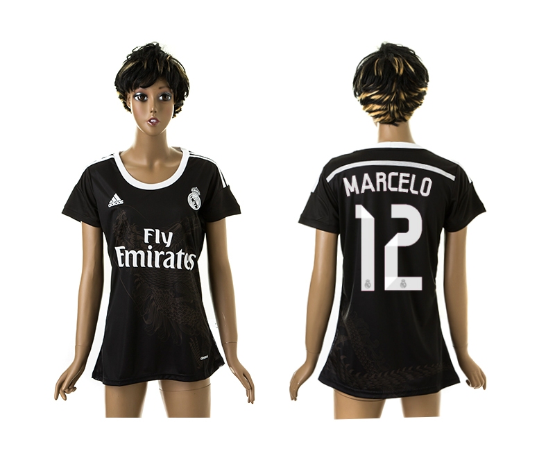 2014-15 Real Madrid 12 Marcelo Third Away Women Jerseys