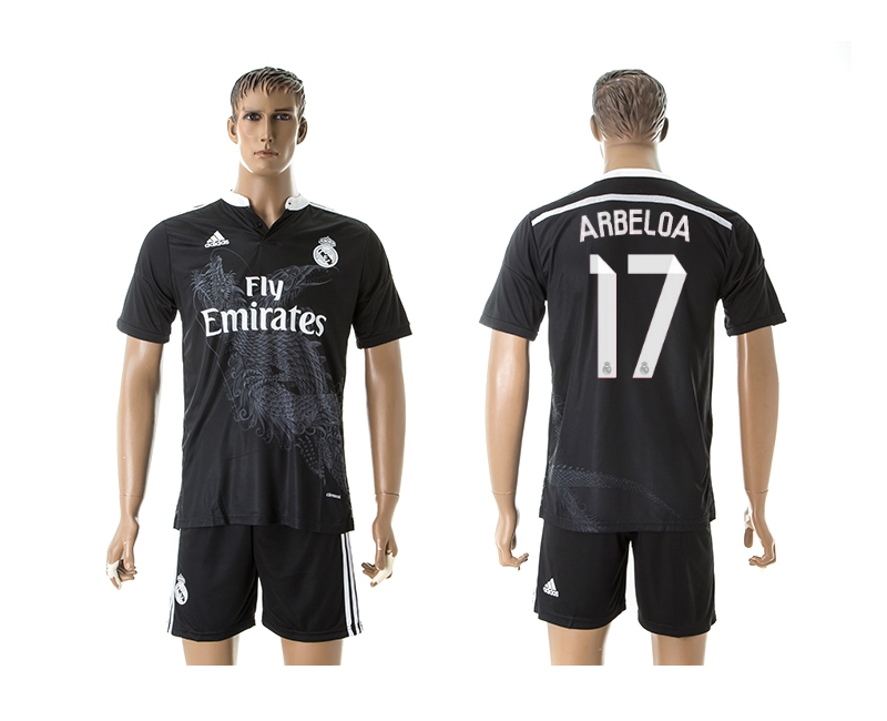 2014-15 Real Madrid 17 Arbeloa Third Away Soccer Jersey