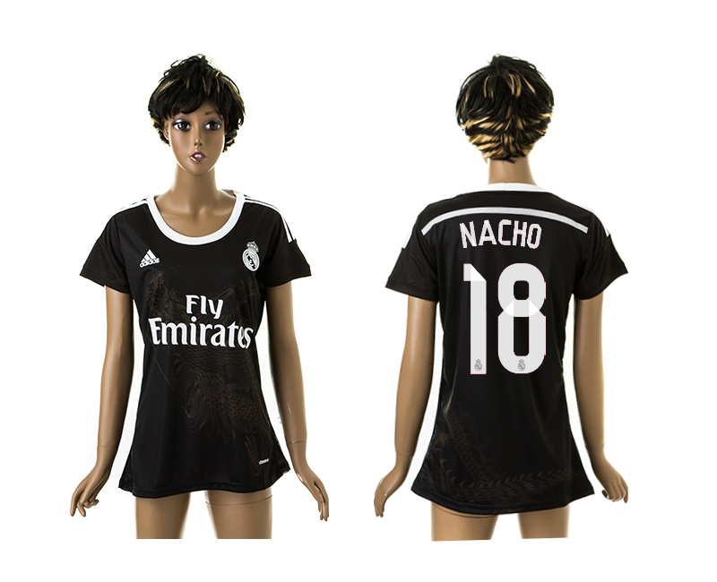 2014-15 Real Madrid 18 Nacho Third Away Women Jerseys