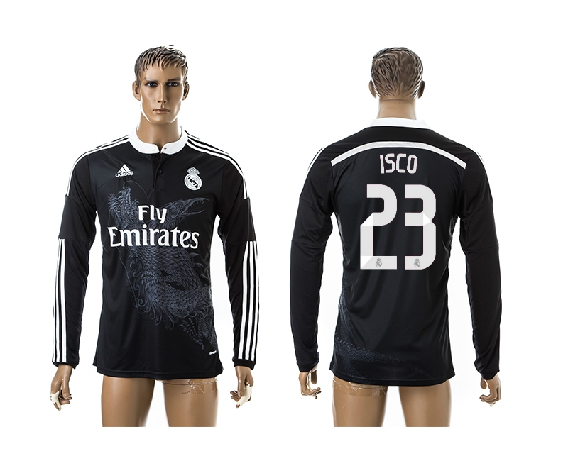 2014-15 Real Madrid 23 Isco Third Away Long Sleeve Thailand Jersey