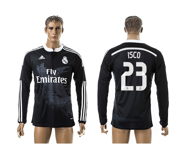 2014-15 Real Madrid 23 Isco Third Away Long Sleeve Thailand Jersey 2014-15 Real Madrid 23 Isco Third Away Long Sleeve Thailand Jersey