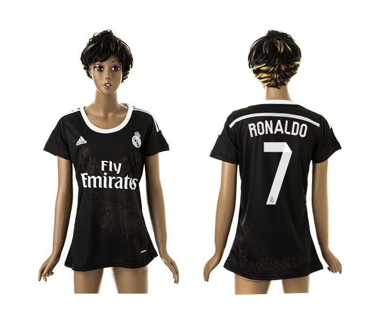 2014-15 Real Madrid 7 Ronaldo Third Away Women Jerseys