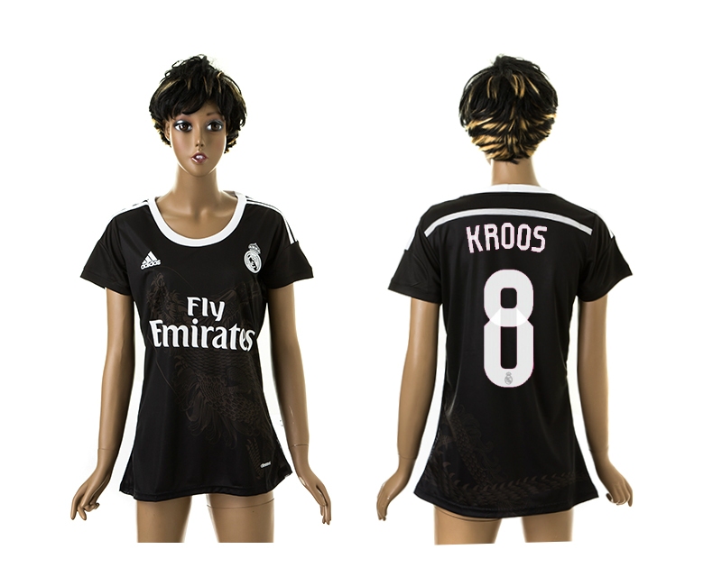 2014-15 Real Madrid 8 Kroos Third Away Women Jerseys