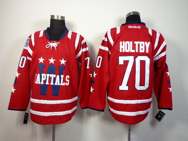Capitals 70 Holtby Red 2015 Winter Classic Jerseys