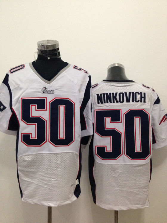 Nike Patriots 50 Ninkovich White Elite Jerseys